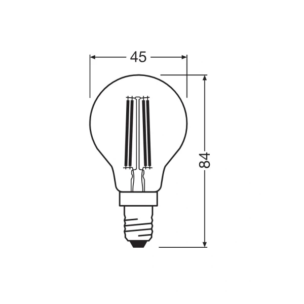 Світлодіодна лампочка Osram LED E14 DIM A45 5.9Вт 2700К 4058075447875 - Фото 4
