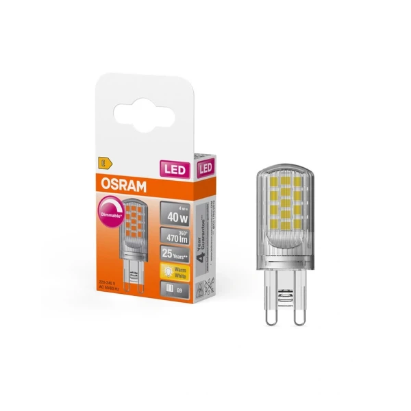 Світлодіодна лампочка Osram LED G9 DIM 4Вт 2700К 4058075432246 - Фото 3