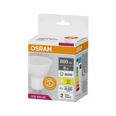 Osram LED GU10 MR16 8Вт 3000К 4058075689909. Лампочка світлодіодна