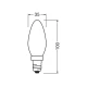 Світлодіодна лампочка Osram LED E14 C35 5.9Вт 4000К 4099854116339