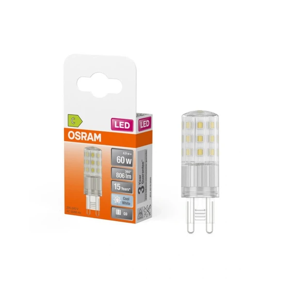 Світлодіодна лампочка Osram LED G9 4.9Вт 4000К 4058075840546 - Фото 3