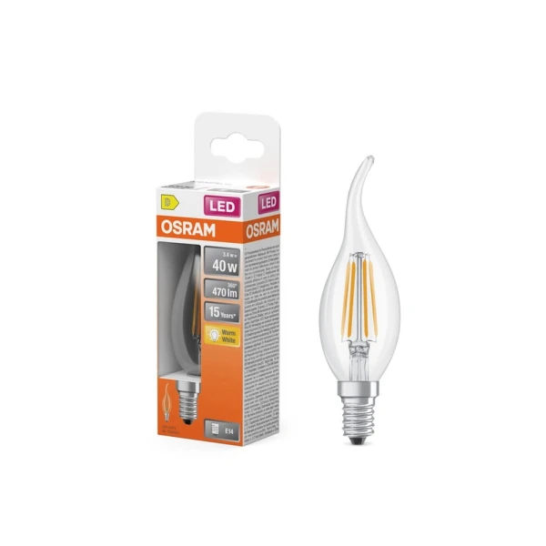Світлодіодна лампочка Osram LED E14 BA22 3.4Вт 4000К 4099854468810 - Фото 3