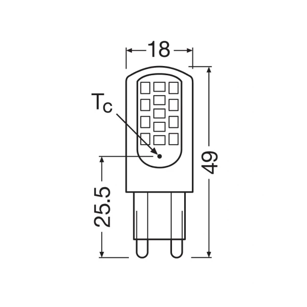 Світлодіодна лампочка Osram LED G9 4.2Вт 2700К 4058075432390 - Фото 4
