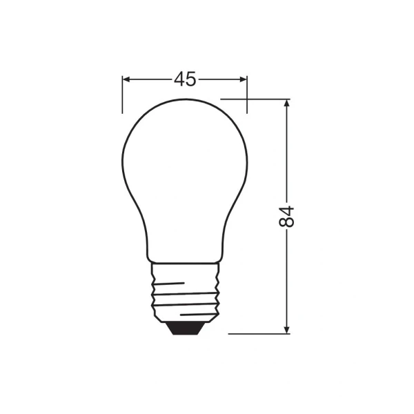 Світлодіодна лампочка Osram LED E27 DIM A45 3.4Вт 2700К 4099854443978 - Фото 4