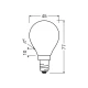 Світлодіодна лампочка Osram LED E14 P45 7Вт 3000К 4099854547539