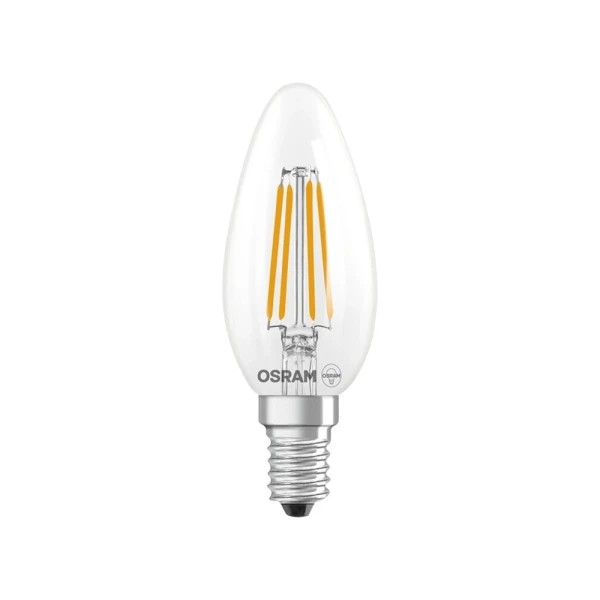 Світлодіодна лампочка Osram LED E14 C35 3.4Вт 4000К 4099854467189 - Фото 1