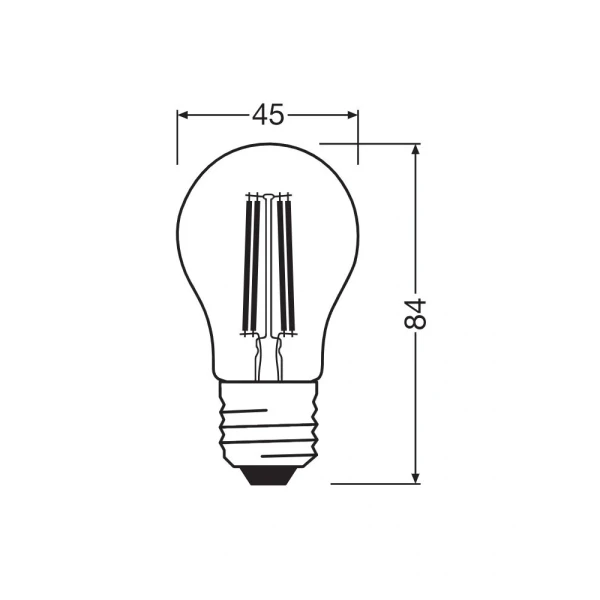 Світлодіодна лампочка Osram LED E27 A45 7.5Вт 2700К 4099854569784 - Фото 4