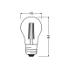 Світлодіодна лампочка Osram LED E27 A45 7.5Вт 2700К 4099854569784