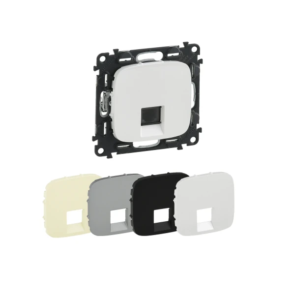 Розетка комп'ютерна, інформаційна RJ45 кат.5е UTP Valena Allure Legrand - Фото 1