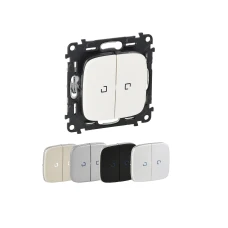 Перемикач двоклавішний з підсвіткою Valena Allure Legrand