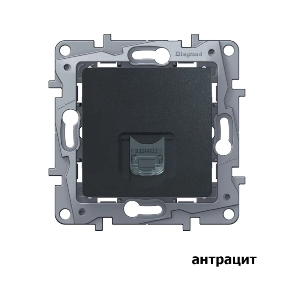 Розетка комп'ютерна один вихід RJ45 кат.5е UTP Etika Legrand - Фото 2