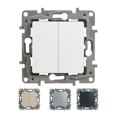 Перемикач двоклавішний Etika Legrand