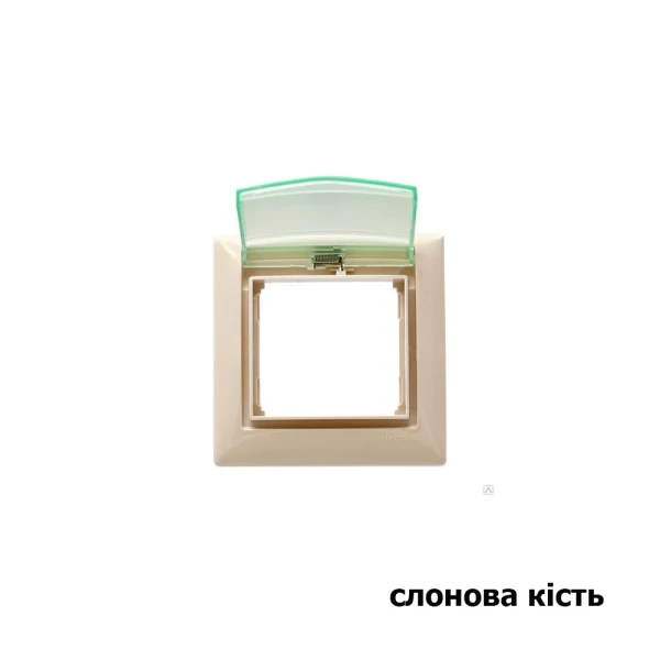 Рамка 1-місна з кришкоюю, вологозахисна IP44 Valena Classic Legrand - Фото 3