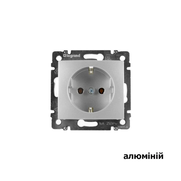 Розетка з заземленням та захисними шторками 774421 Valena Classic Legrand - Фото 4