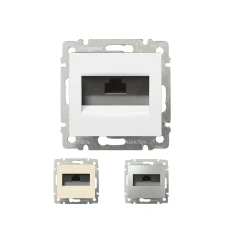  Розетка інформаційна один вихід RJ45 UTP  із захватами Valena Legrand