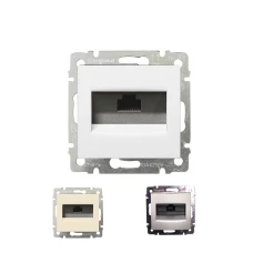  Розетка комп'ютерна один вихід RJ45 кат.6 UTP Valena Classic Legrand