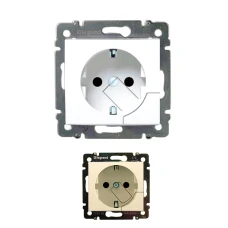 Розетка з заземленням та механічною системою виштовхування вилки Valena Classic Legrand