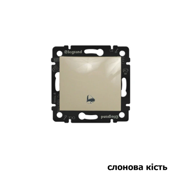 Вимикач без фіксації з символом дзвінка Valena Classic Legrand - Фото 3