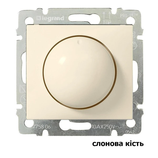 Світлорегулятор, димер, поворотний 40-400 Вт Valena Classic Legrand - Фото 3