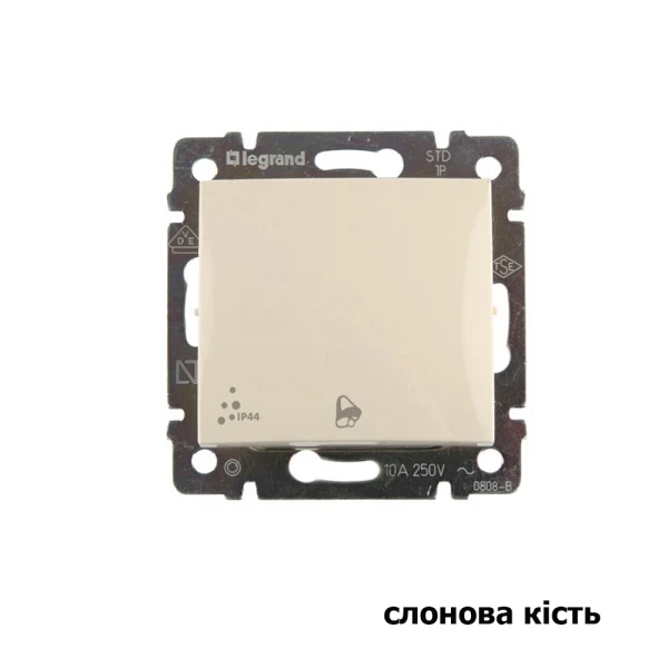 Вимикач без фіксації з символом дзвінка IP44 10А Valena Classic Legrand - Фото 3