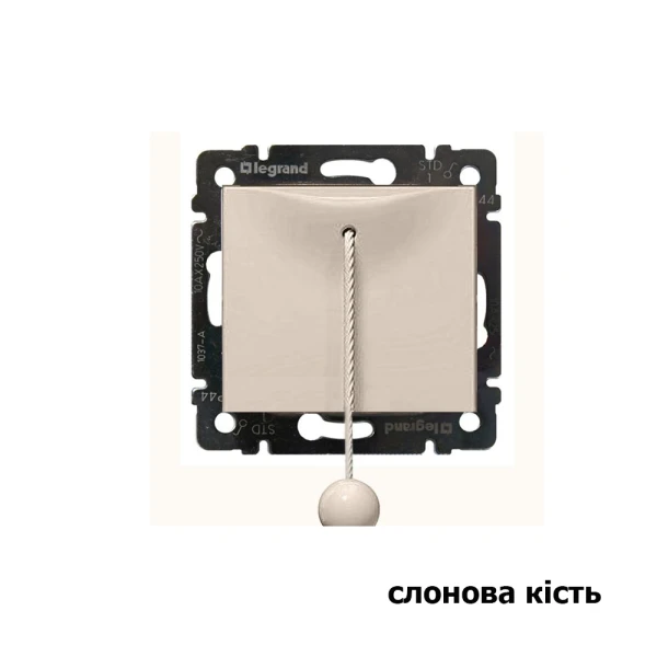 Перемикач перекидний зі шнуром 10А без фіксації Valena Classic Legrand - Фото 3