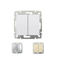 Вимикач двоклавішний Valena Classic Legrand