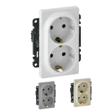 Розетка подвійна із заземленням Valena Life Legrand