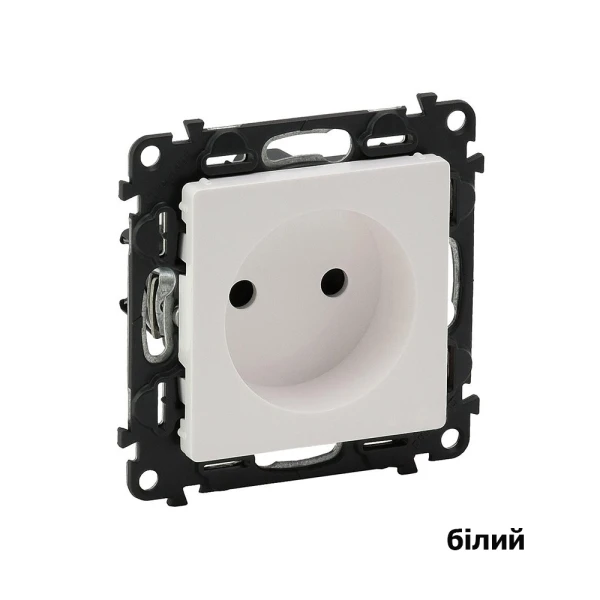Розетка без заземлення із захисними шторками Valena Life Legrand - Фото 2