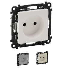 Розетка без заземлення із захисними шторками Valena Life Legrand