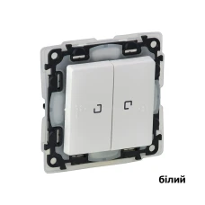 Перемикач двоклавішний з підсвіткою IP44 Valena Life Legrand