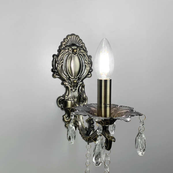 Бра свічка Line.F E14 бронзовий 2958_6117 - Фото 6