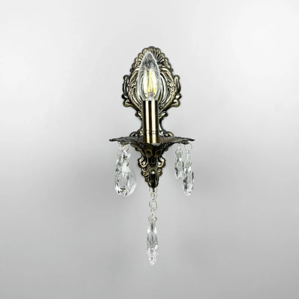 Бра свічка Line.F E14 бронзовий 2958_6117 - Фото 2