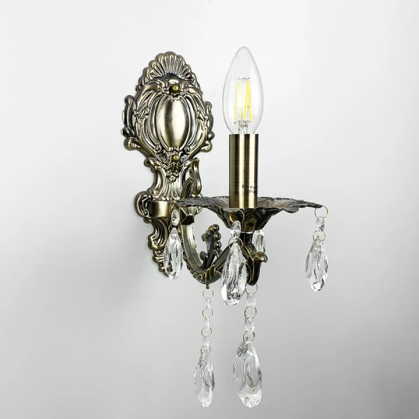 Бра свічка Line.F E14 бронзовий 2958_6117 - Фото 1