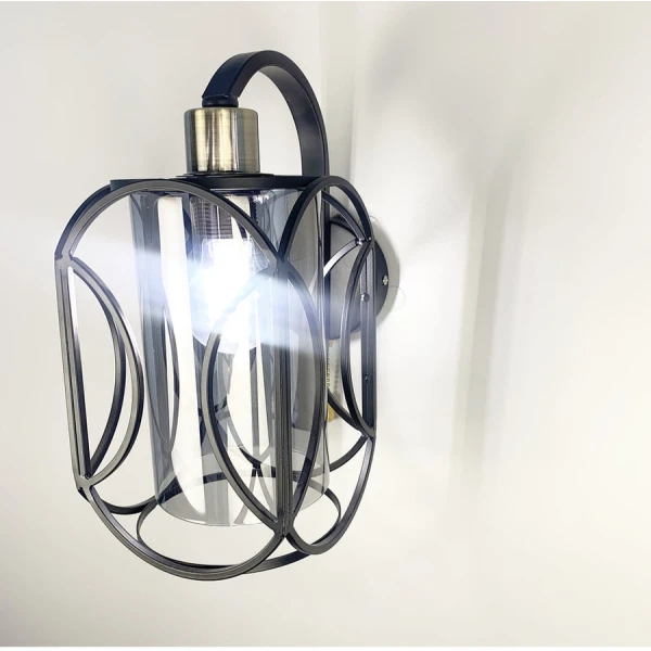 Настінний світильник (бра) Line.F E27 чорний 1619_2455 - Фото 5