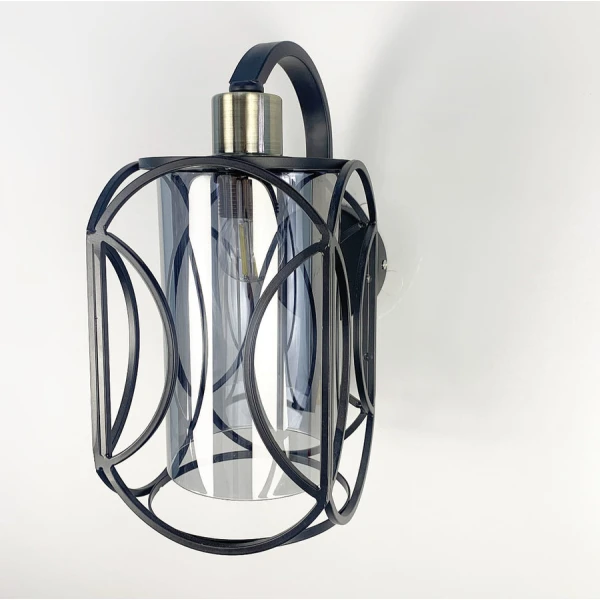 Настінний світильник (бра) Line.F E27 чорний 1619_2455 - Фото 4