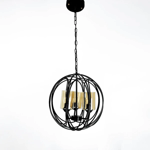 Підвісна люстра Line.F 160/3 E27 чорний 2374_3818 - Фото 8