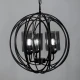 Підвісна люстра Line.F 160/3 E27 чорний 2374_3818