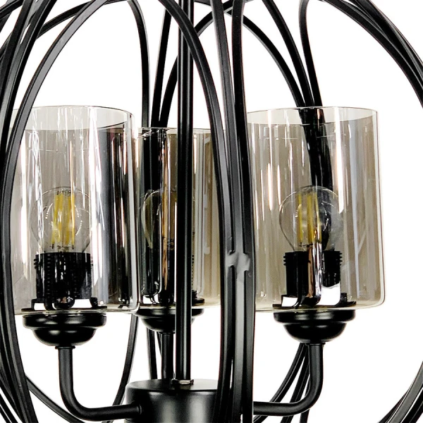 Підвісна люстра Line.F 160/3 E27 чорний 2374_3818 - Фото 5