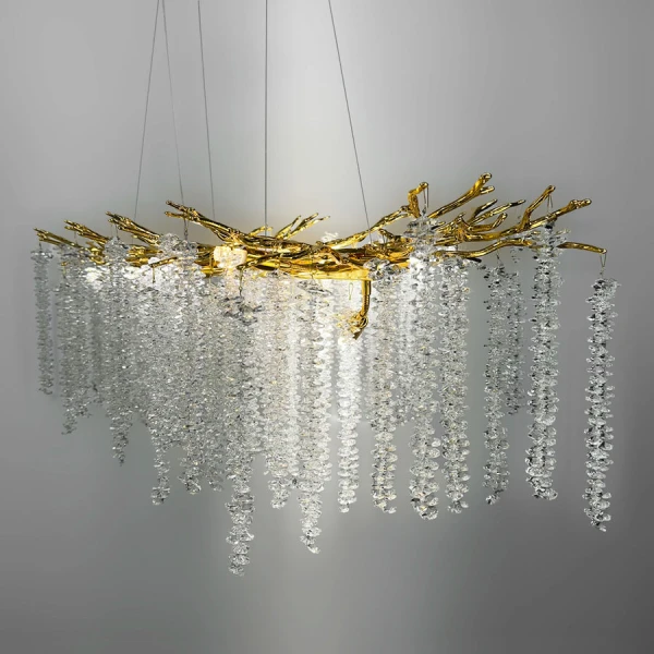 Сучасна люстра Line.F 33001 GD G9 золотий 3196_6435 - Фото 8