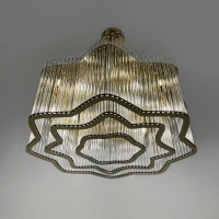 Line.F 518 E14 золотий 4196_7564. Люстра кришталева