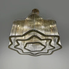 Line.F 518 E14 золотий 4196_7564. Люстра кришталева