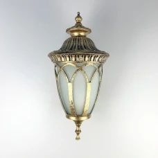 Line.F 897B E27 золотий 1669_2503. Настінний вуличний світильник