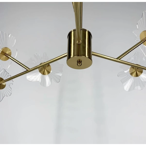 Сучасна люстра Line.F D 5021 40Вт 3000–4500–6000K латунний 471_682 - Фото 5