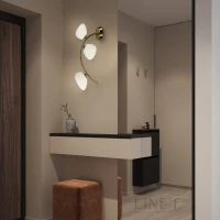 Line.F C 18 AB G9 латунний 2610_5696. Бра