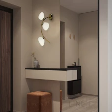 Line.F C 18 AB G9 латунний 2610_5696. Бра