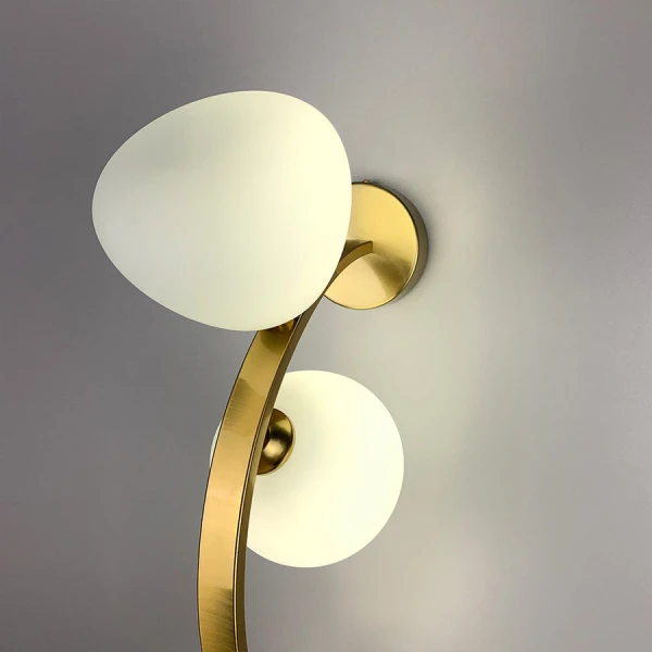 Настінний світильник (бра) Line.F C 18 AB G9 латунний 2610_5696 - Фото 9