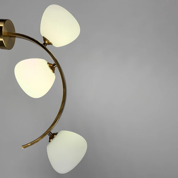 Настінний світильник (бра) Line.F C 18 AB G9 латунний 2610_5696 - Фото 8