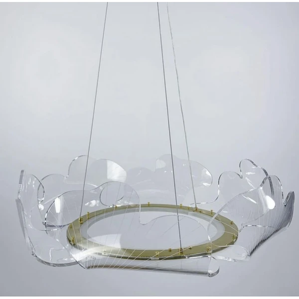 Люстра класична Line.F 55Вт 3000–4500–6000K золотий 512_752 - Фото 7