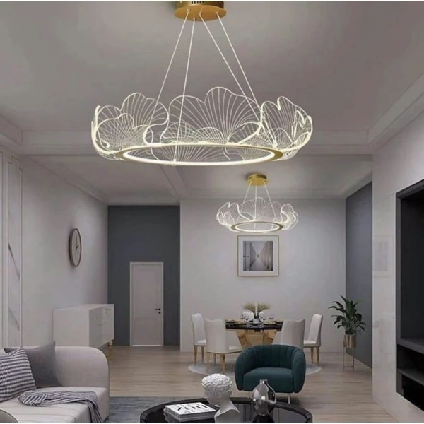 Люстра класична Line.F 55Вт 3000–4500–6000K золотий 512_752 - Фото 4