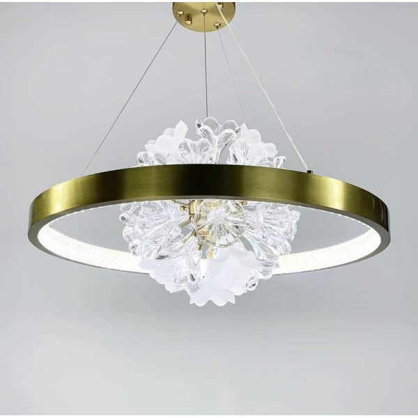 Світлодіодна люстра Line.F D 9001 31Вт 3000–4500–6000K латунний 1314_2045 - Фото 6